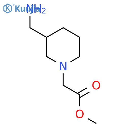 methyl 2-3-(aminomethyl)piperidin-1-ylacetate structure