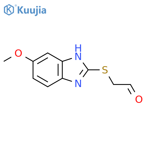 2-((6-Methoxy-1h-benzo[d]imidazol-2-yl)thio)acetaldehyde structure