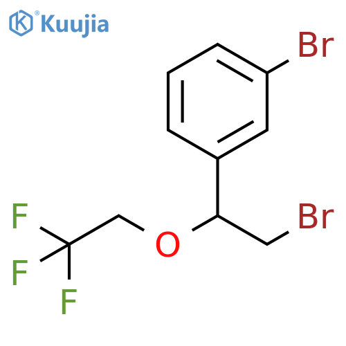 1-bromo-3-2-bromo-1-(2,2,2-trifluoroethoxy)ethylbenzene structure