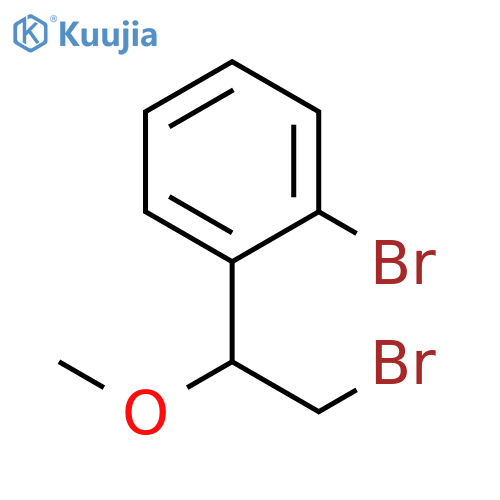 1-bromo-2-(2-bromo-1-methoxyethyl)benzene structure