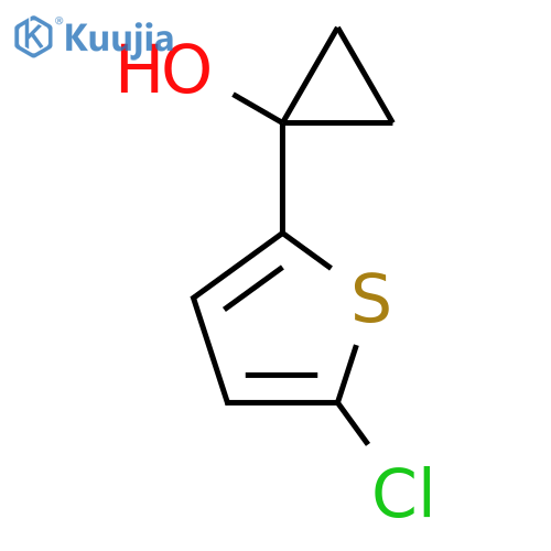 1-(5-Chlorothiophen-2-yl)cyclopropan-1-ol structure