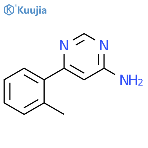 6-(2-methylphenyl)pyrimidin-4-amine structure