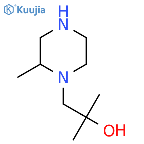 2-Methyl-1-(2-methylpiperazin-1-yl)propan-2-ol structure