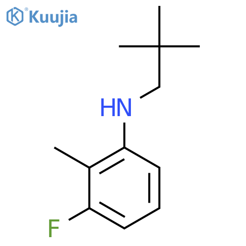 N-(2,2-dimethylpropyl)-3-fluoro-2-methylaniline structure