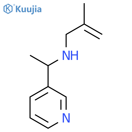 (2-Methylprop-2-en-1-yl)[1-(pyridin-3-yl)ethyl]amine structure
