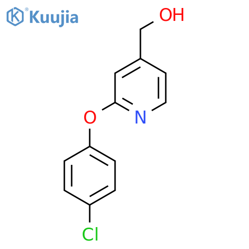 (2-(4-Chlorophenoxy)pyridin-4-yl)methanol structure