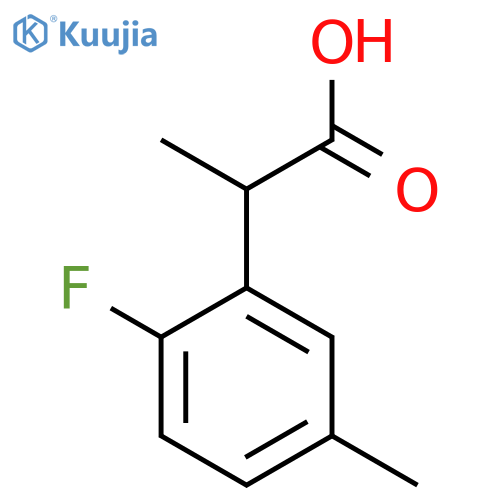 2-(2-Fluoro-5-methylphenyl)propanoic acid structure