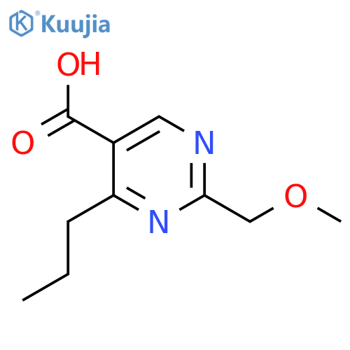5-Pyrimidinecarboxylic acid, 2-(methoxymethyl)-4-propyl- structure