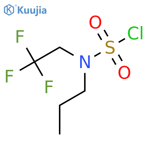 N-propyl-N-(2,2,2-trifluoroethyl)sulfamoyl chloride structure