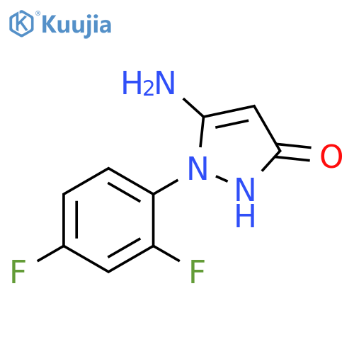 5-amino-1-(2,4-difluorophenyl)-1H-pyrazol-3-ol structure