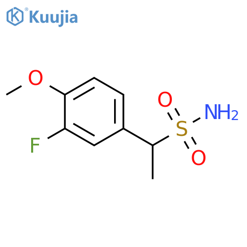 3-Fluoro-4-methoxy-α-methylbenzenemethanesulfonamide structure