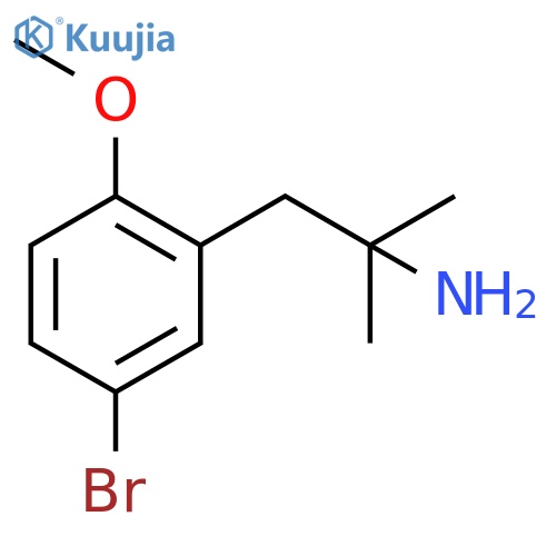 1-(5-bromo-2-methoxyphenyl)-2-methylpropan-2-amine structure