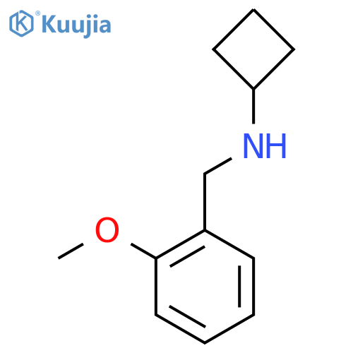 N-[(2-Methoxyphenyl)methyl]cyclobutanamine structure