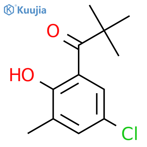 1-(5-Chloro-2-hydroxy-3-methylphenyl)-2,2-dimethylpropan-1-one structure