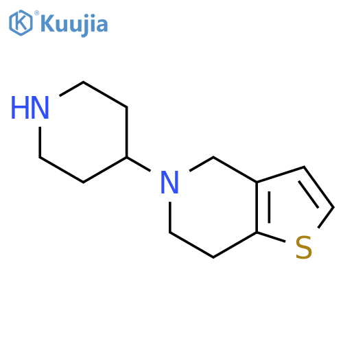 4-{4H,5H,6H,7H-thieno[3,2-c]pyridin-5-yl}piperidine structure