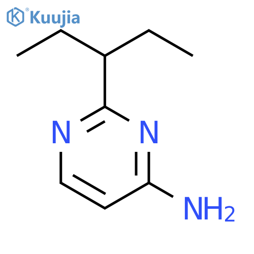 2-(Pentan-3-yl)pyrimidin-4-amine structure