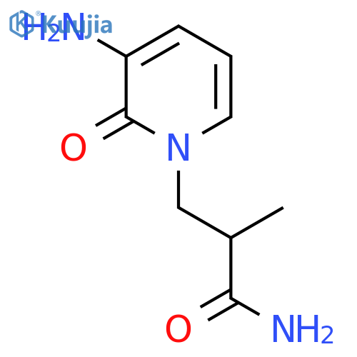 3-(3-Amino-2-oxo-1,2-dihydropyridin-1-yl)-2-methylpropanamide structure