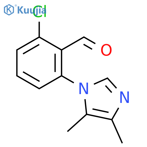 2-chloro-6-(4,5-dimethyl-1H-imidazol-1-yl)benzaldehyde structure