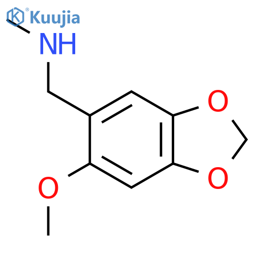 (6-methoxy-1,3-dioxaindan-5-yl)methyl(methyl)amine structure