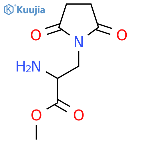 Methyl 2-amino-3-(2,5-dioxopyrrolidin-1-yl)propanoate structure