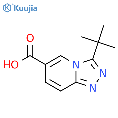 3-Tert-butyl-[1,2,4]triazolo[4,3-a]pyridine-6-carboxylic acid structure
