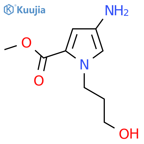 methyl 4-amino-1-(3-hydroxypropyl)-1H-pyrrole-2-carboxylate structure
