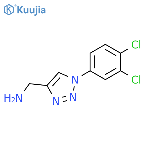[1-(3,4-dichlorophenyl)-1H-1,2,3-triazol-4-yl]methanamine structure