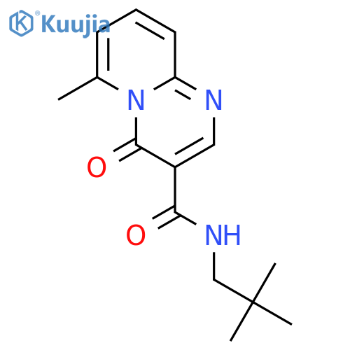 4H-Pyrido[1,2-a]pyrimidine-3-carboxamide,N-(2,2-dimethylpropyl)-6-methyl-4-oxo- structure