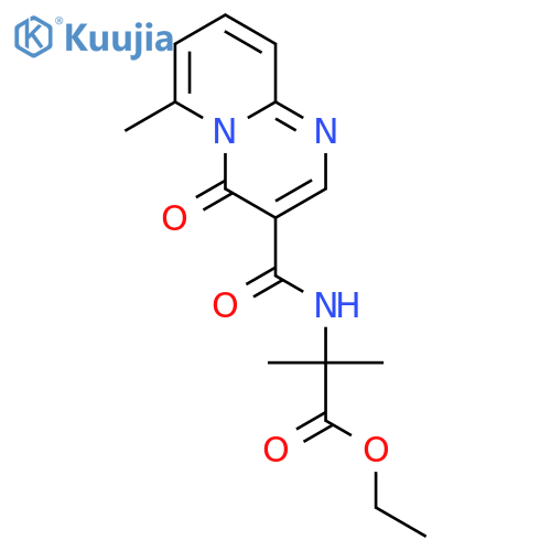 Alanine,2-methyl-N-[(6-methyl-4-oxo-4H-pyrido[1,2-a]pyrimidin-3-yl)carbonyl]-, ethylester structure