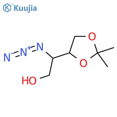 2-azido-2-(2,2-dimethyl-1,3-dioxolan-4-yl)ethan-1-ol structure