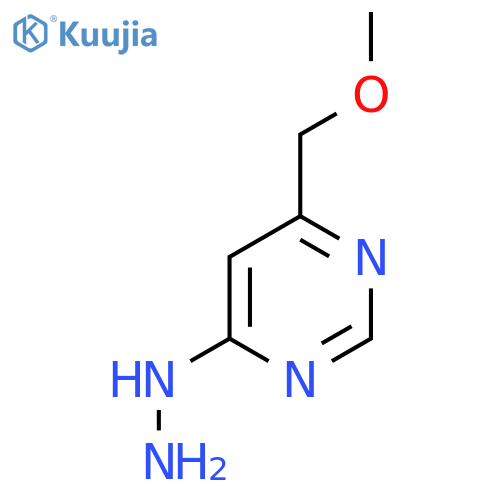 4-hydrazinyl-6-(methoxymethyl)pyrimidine structure