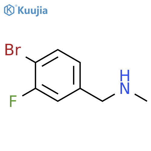 (4-Bromo-3-fluorophenyl)methyl(methyl)amine structure