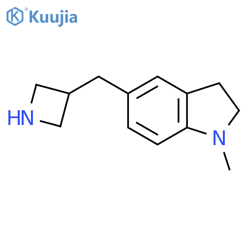 5-(azetidin-3-yl)methyl-1-methyl-2,3-dihydro-1H-indole structure