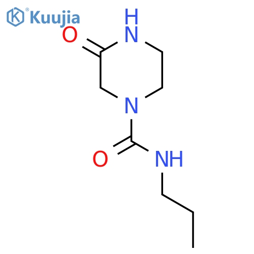 3-oxo-N-propylpiperazine-1-carboxamide structure