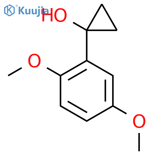 1-(2,5-dimethoxyphenyl)cyclopropan-1-ol structure