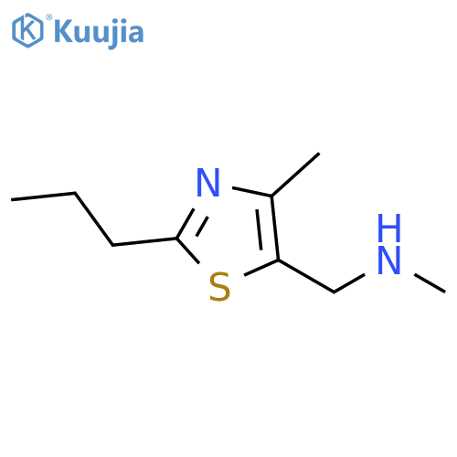 5-Thiazolemethanamine, N,4-dimethyl-2-propyl- structure
