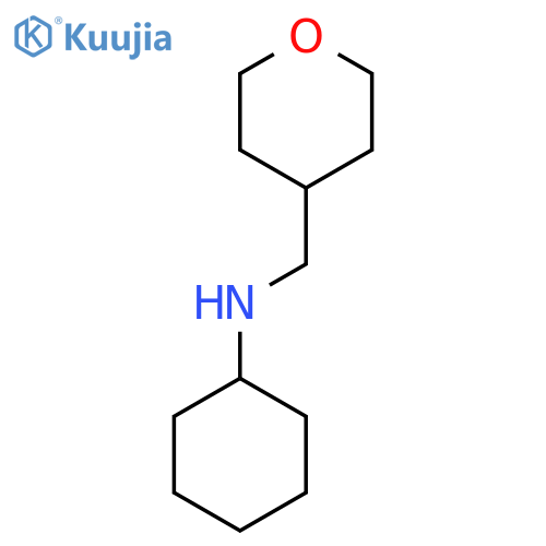 N-[(Oxan-4-yl)methyl]cyclohexanamine structure