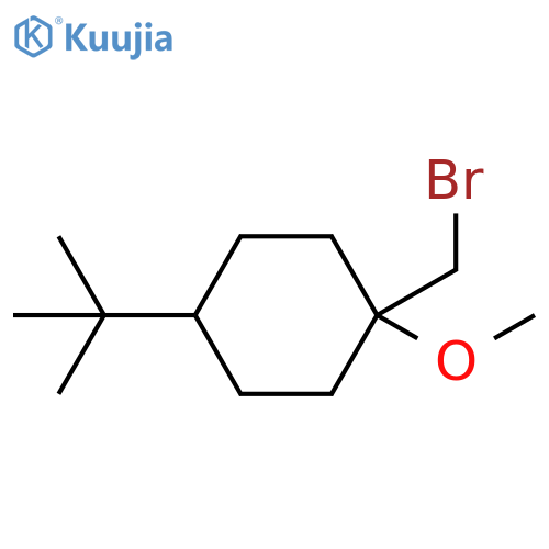 1-(bromomethyl)-4-tert-butyl-1-methoxycyclohexane structure