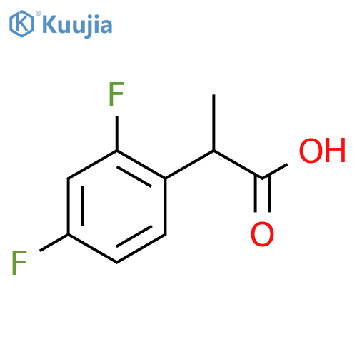 2-(2,4-difluorophenyl)propanoic acid structure