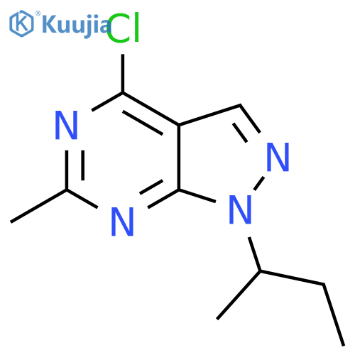 1-(butan-2-yl)-4-chloro-6-methyl-1H-pyrazolo3,4-dpyrimidine structure