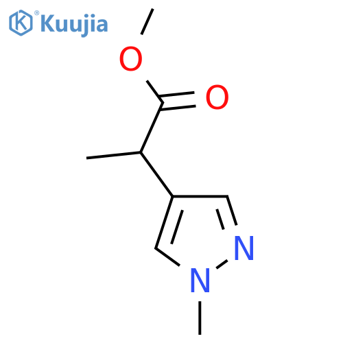 methyl 2-(1-methyl-1H-pyrazol-4-yl)propanoate structure