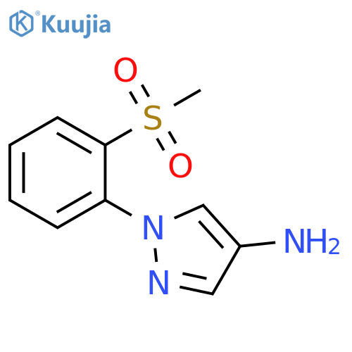 1-(2-methanesulfonylphenyl)-1H-pyrazol-4-amine structure