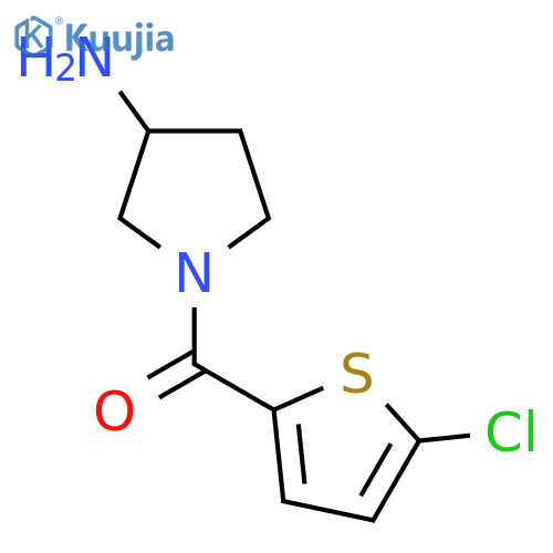(3-Aminopyrrolidin-1-yl)(5-chlorothiophen-2-yl)methanone structure