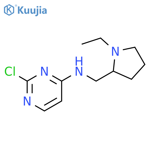 2-chloro-N-[(1-ethylpyrrolidin-2-yl)methyl]pyrimidin-4-amine structure
