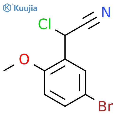 2-(5-Bromo-2-methoxyphenyl)-2-chloroacetonitrile structure