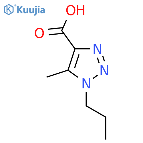 5-Methyl-1-propyl-1h-1,2,3-triazole-4-carboxylic acid structure