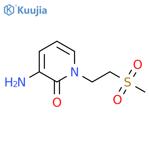 3-amino-1-(2-methylsulfonylethyl)pyridin-2-one structure