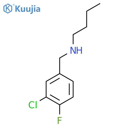 butyl(3-chloro-4-fluorophenyl)methylamine structure