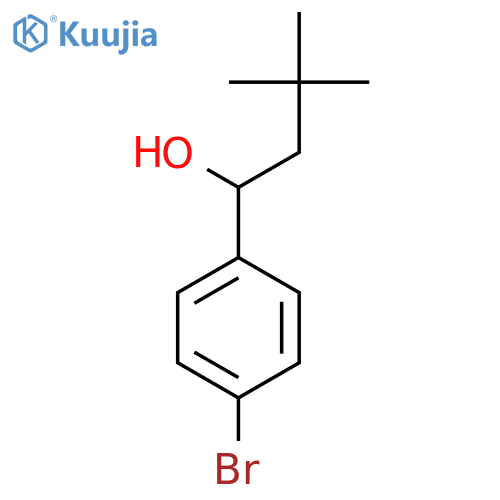 1-(4-Bromophenyl)-3,3-dimethylbutan-1-ol structure
