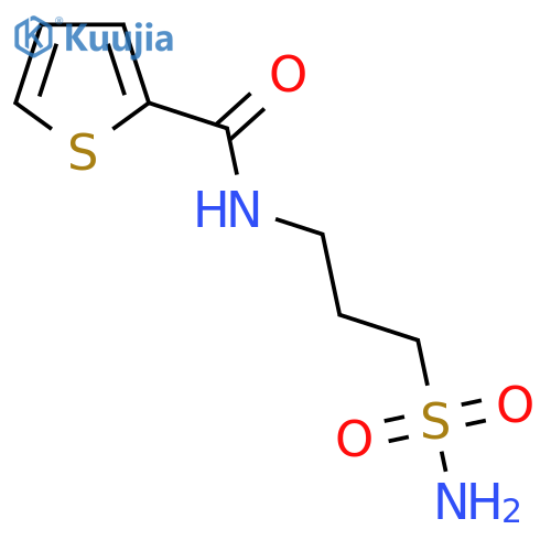 N-(3-sulfamoylpropyl)thiophene-2-carboxamide structure